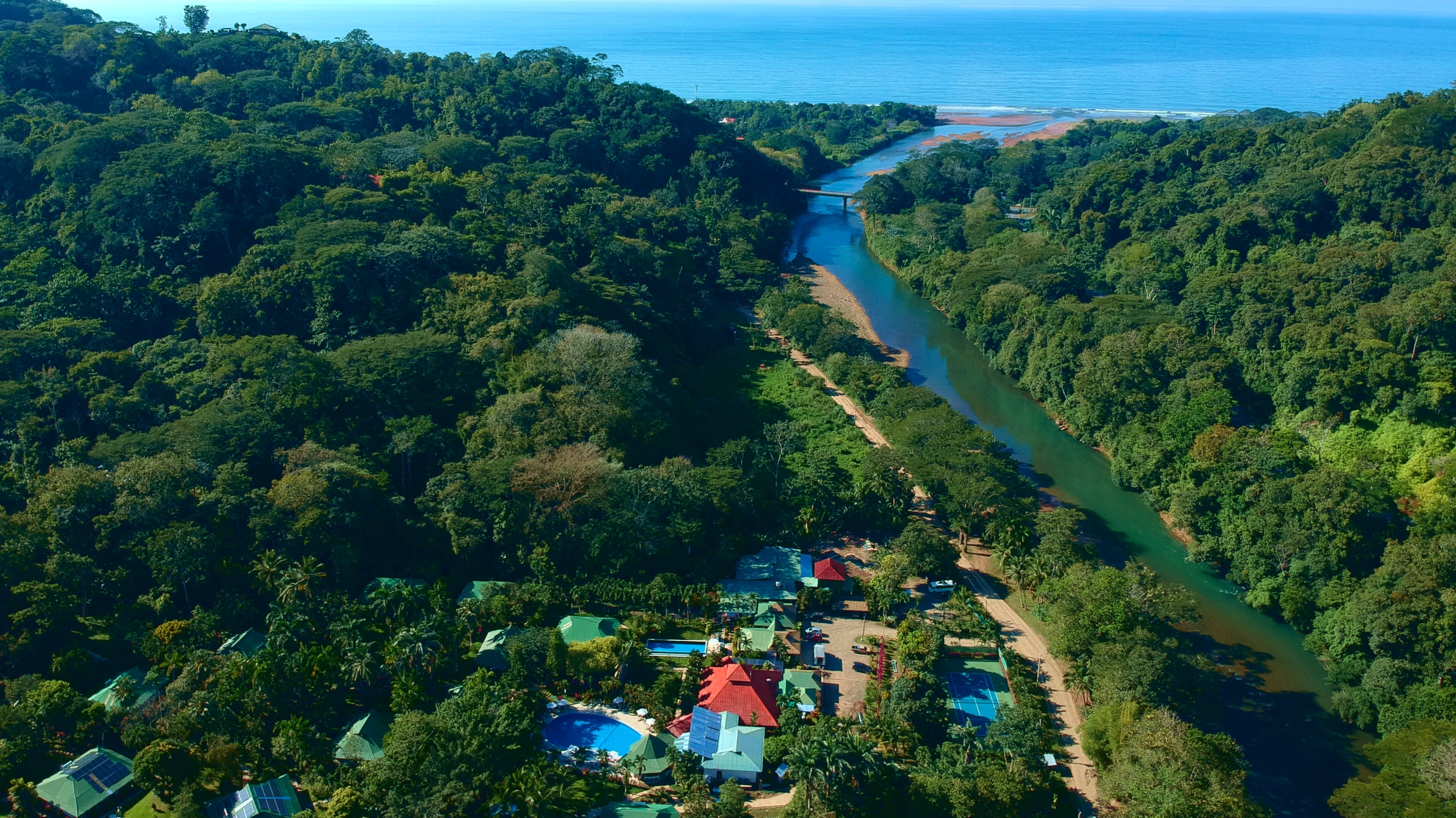 Hotel aerial.