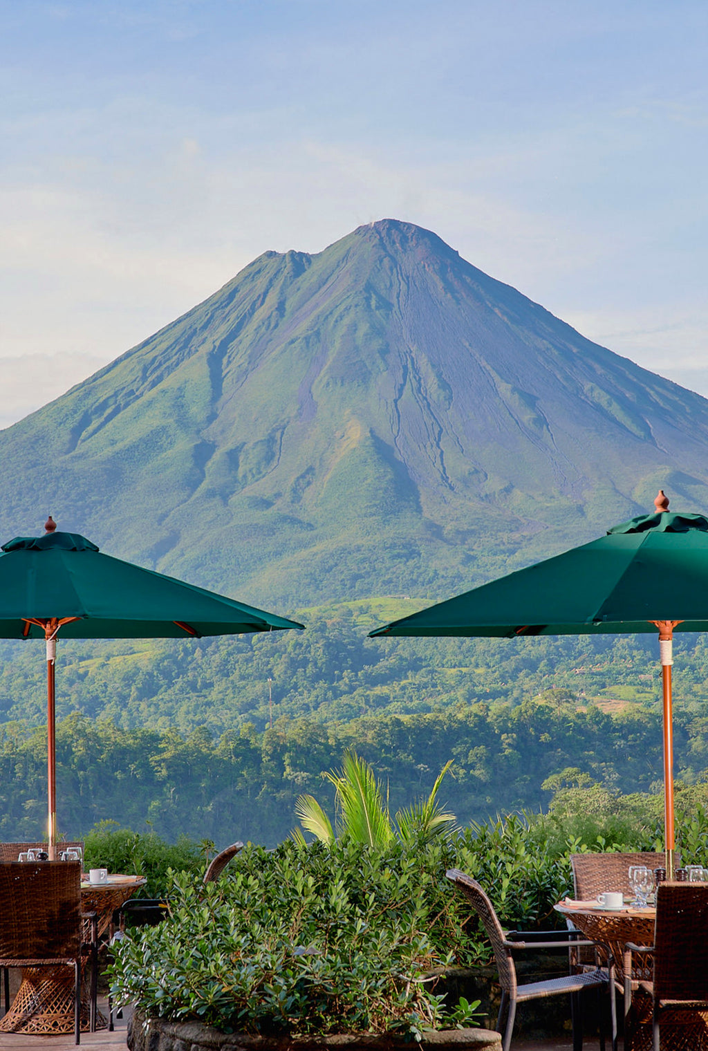 View from Tres Cascadas Restaurant