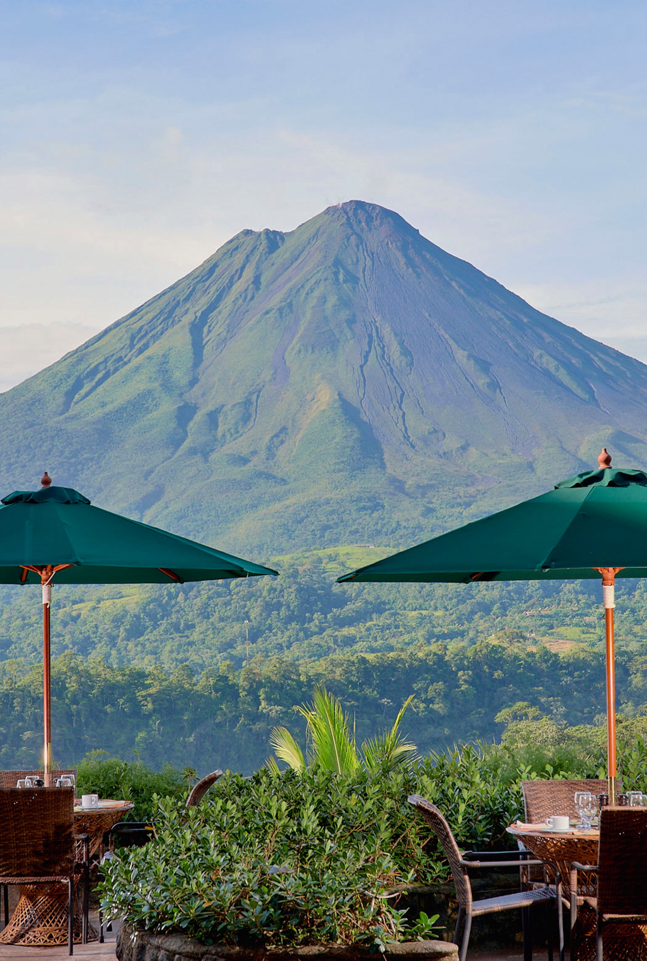 View from Tres Cascadas Restaurant