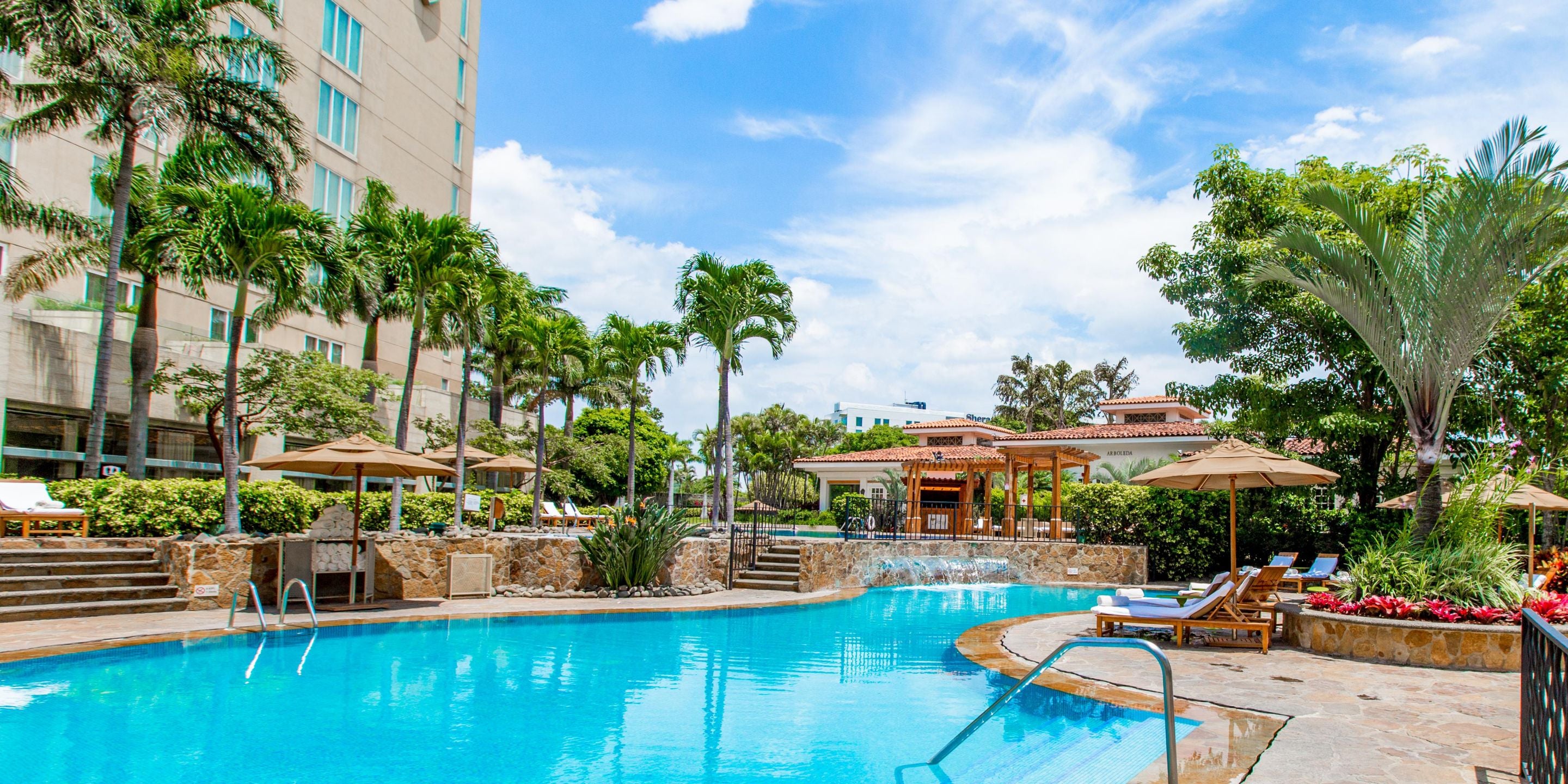 Poolside view