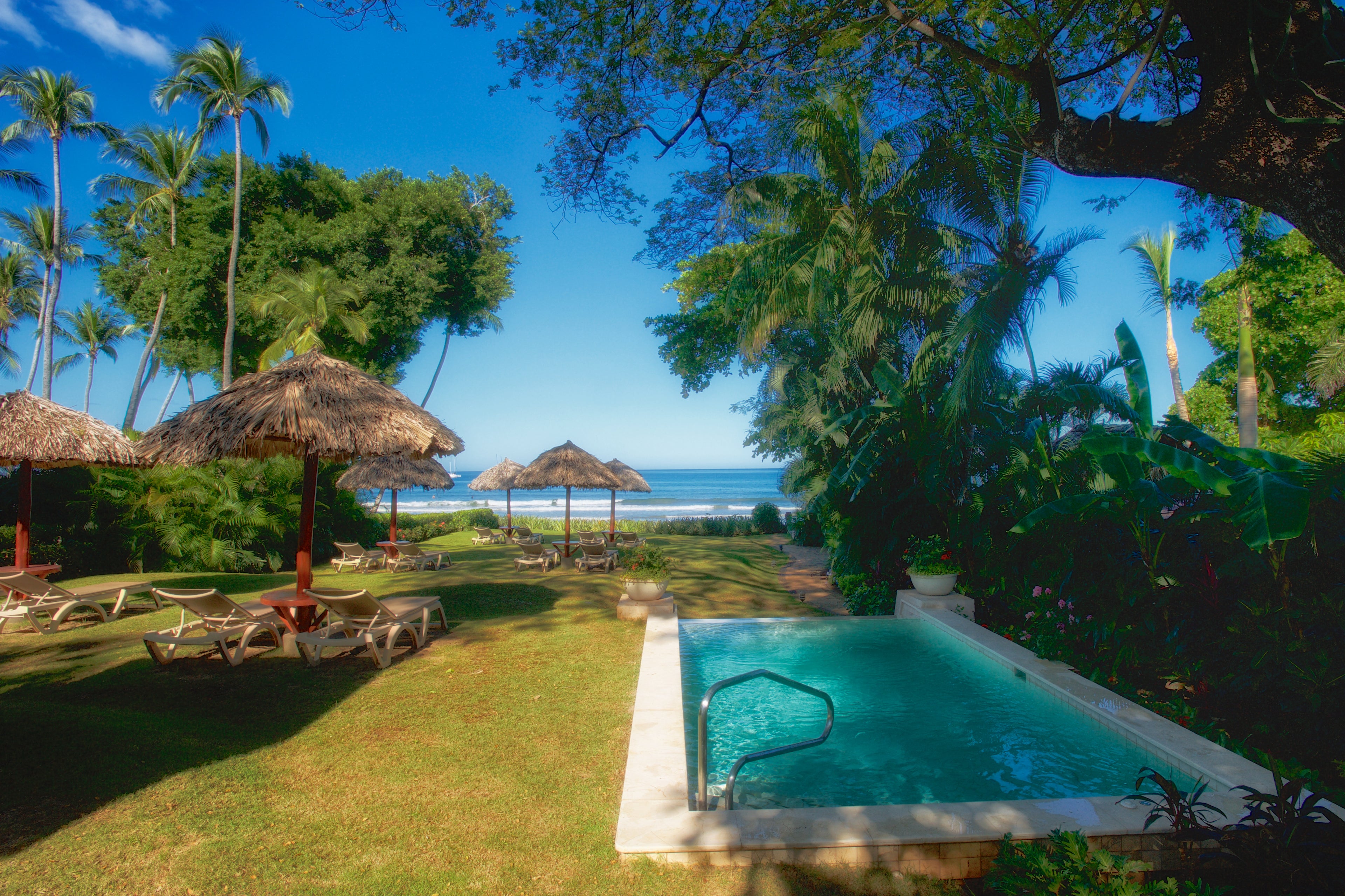 Private Beach Garden, Plunge Pool, and Ocean Front Bar