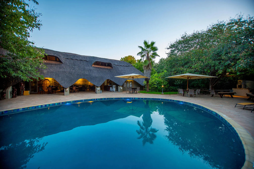 Bayete Pool Area at Bayete Guest Lodge, Victoria Falls (Zimbabwe), Zimbabwe.