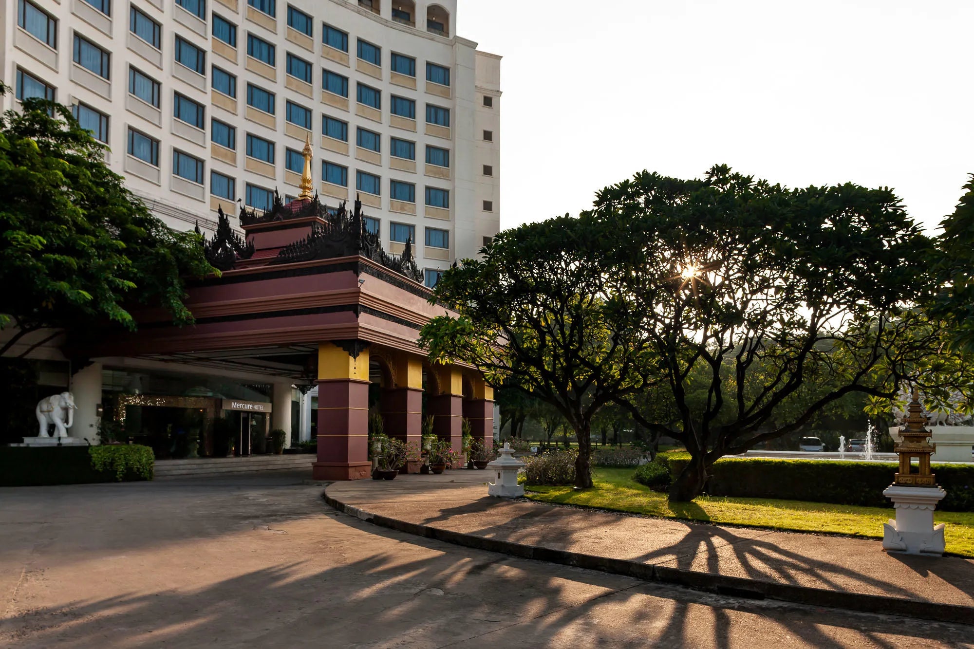 Hotel Exterior at Mercure Mandalay Hill Resort, Mandalay, Myanmar.