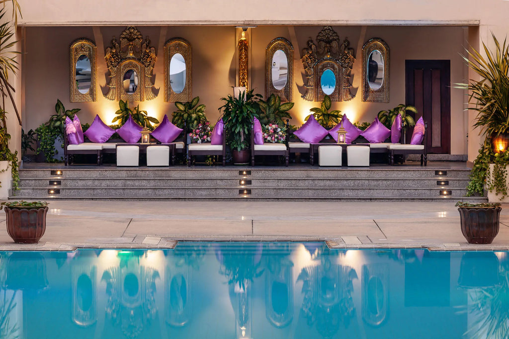 Pool at Mercure Mandalay Hill Resort, Mandalay, Myanmar.