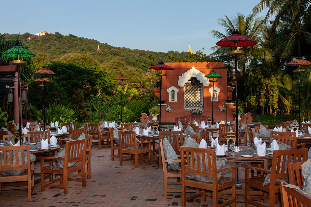 Restaurants at Mercure Mandalay Hill Resort, Mandalay, Myanmar.