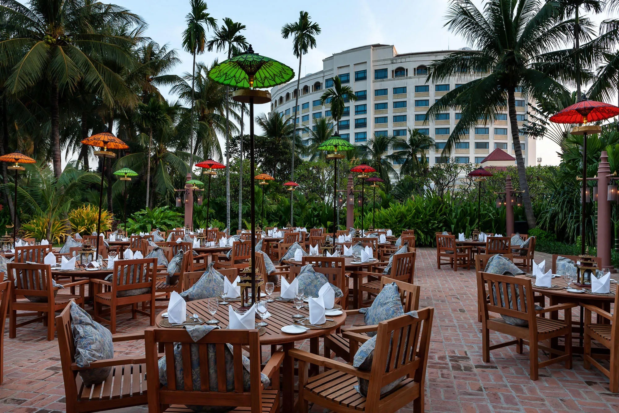 Restaurants at Mercure Mandalay Hill Resort, Mandalay, Myanmar.