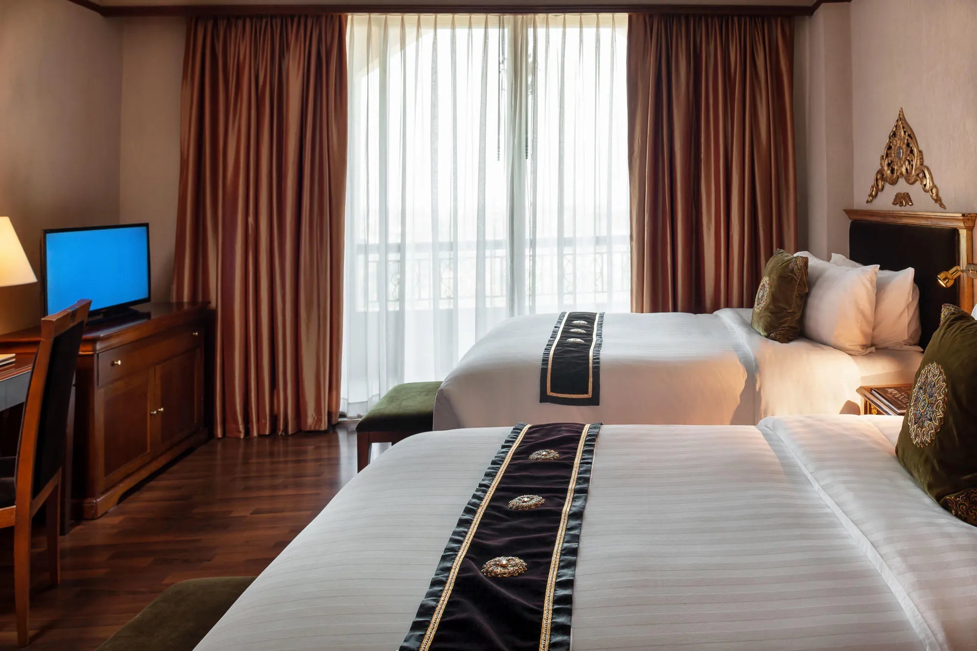 Rooms at Mercure Mandalay Hill Resort, Mandalay, Myanmar.