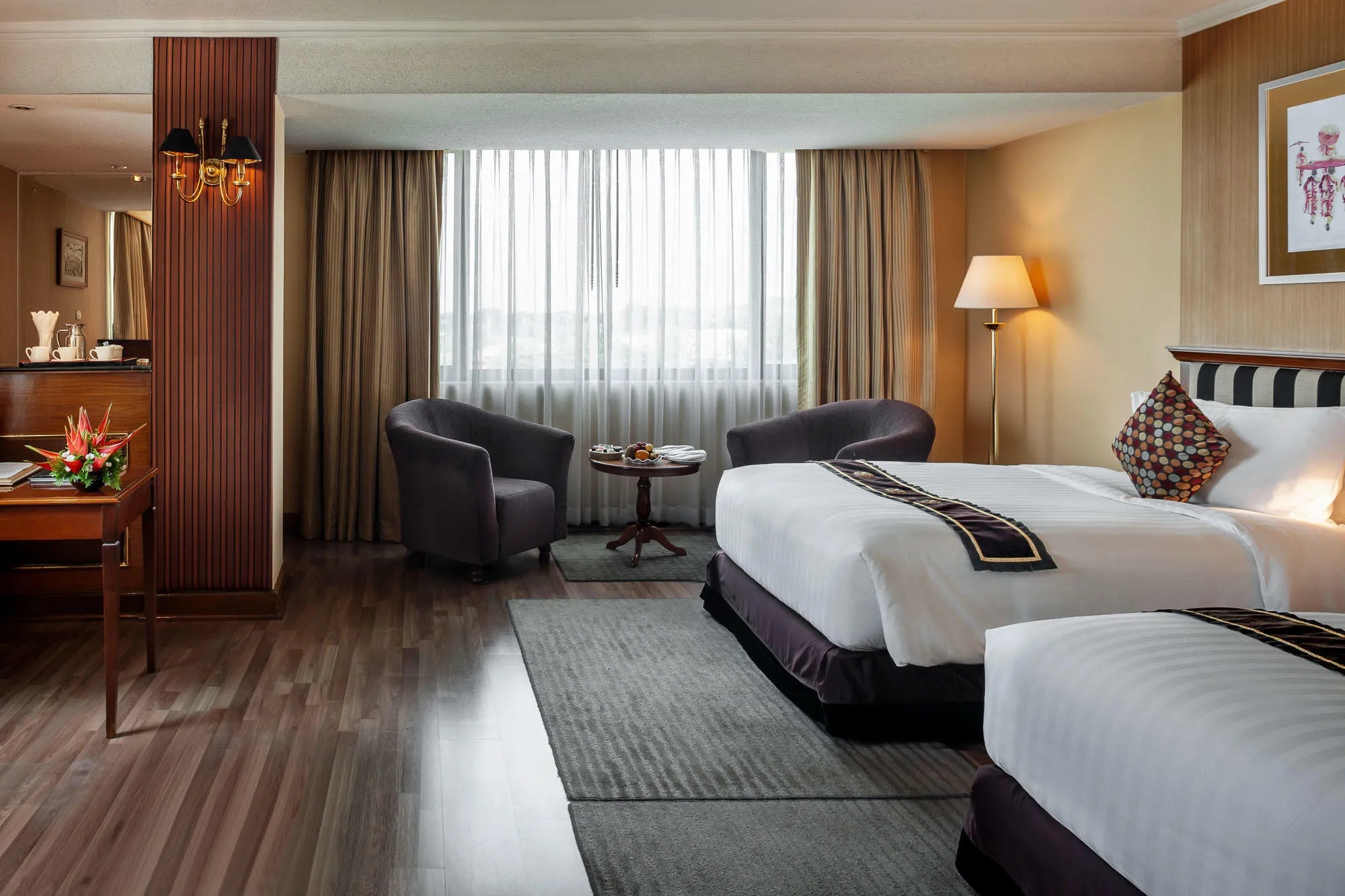 Rooms at Mercure Mandalay Hill Resort, Mandalay, Myanmar.