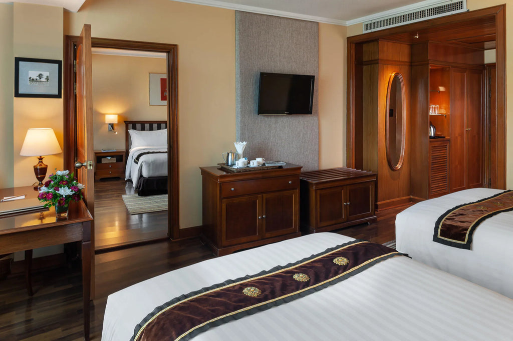 Rooms at Mercure Mandalay Hill Resort, Mandalay, Myanmar.