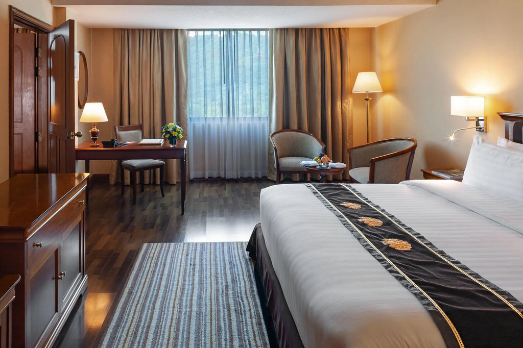 Rooms at Mercure Mandalay Hill Resort, Mandalay, Myanmar.