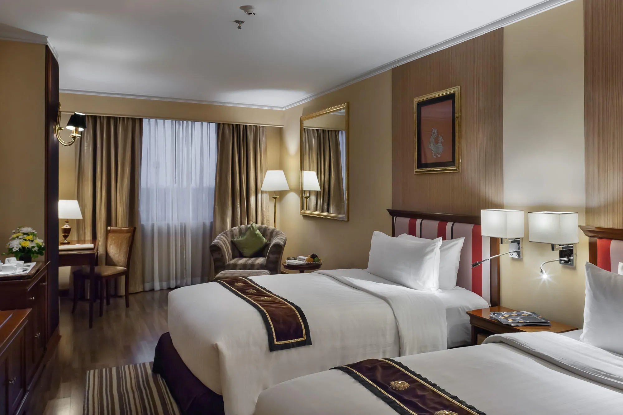 Rooms at Mercure Mandalay Hill Resort, Mandalay, Myanmar.
