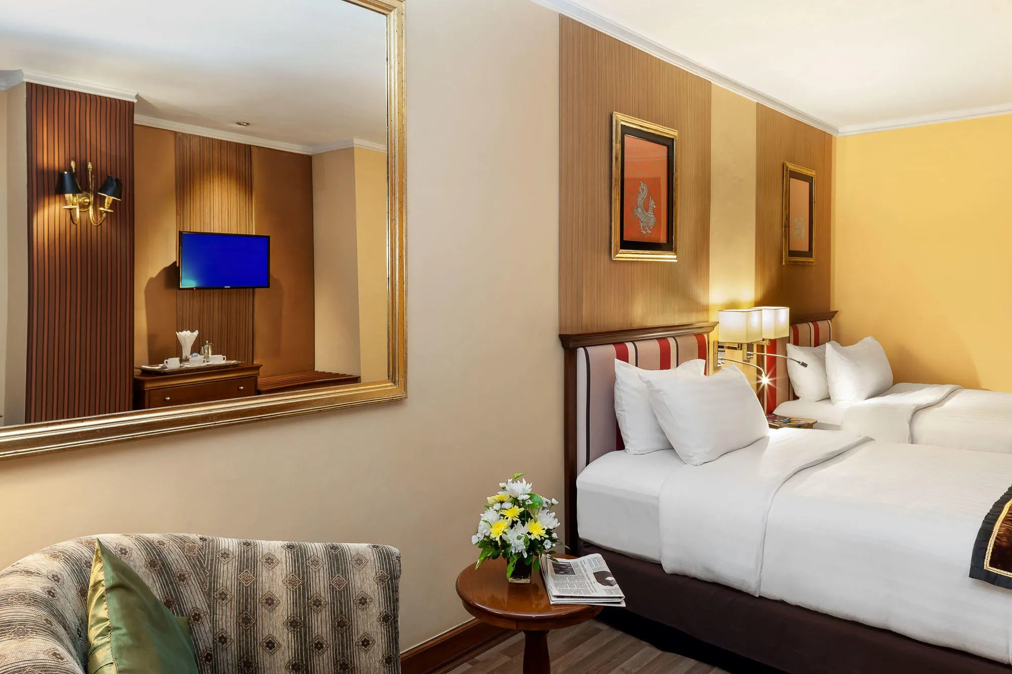 Rooms at Mercure Mandalay Hill Resort, Mandalay, Myanmar.