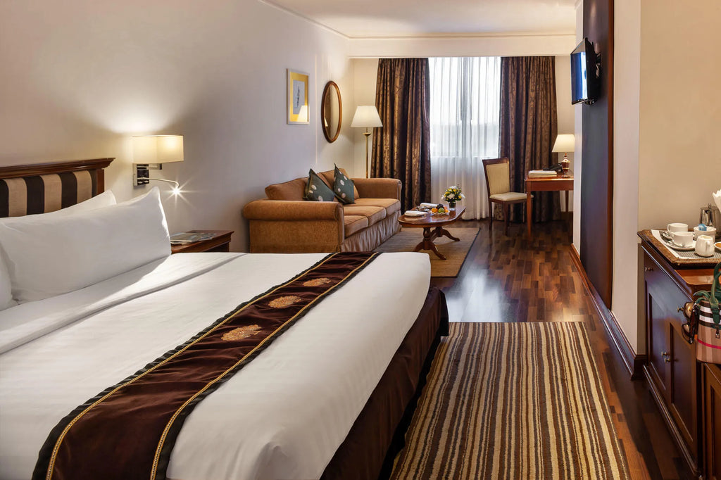 Rooms at Mercure Mandalay Hill Resort, Mandalay, Myanmar.