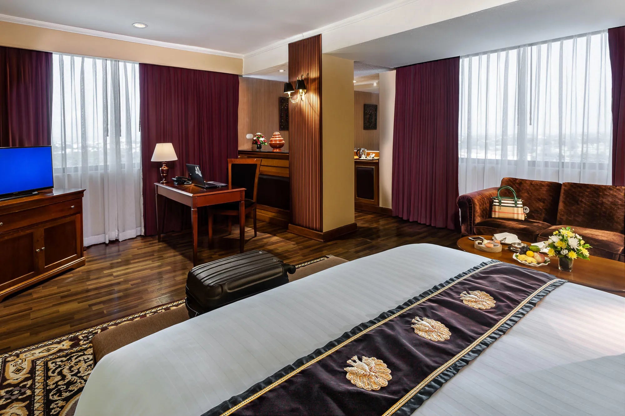 Rooms at Mercure Mandalay Hill Resort, Mandalay, Myanmar.