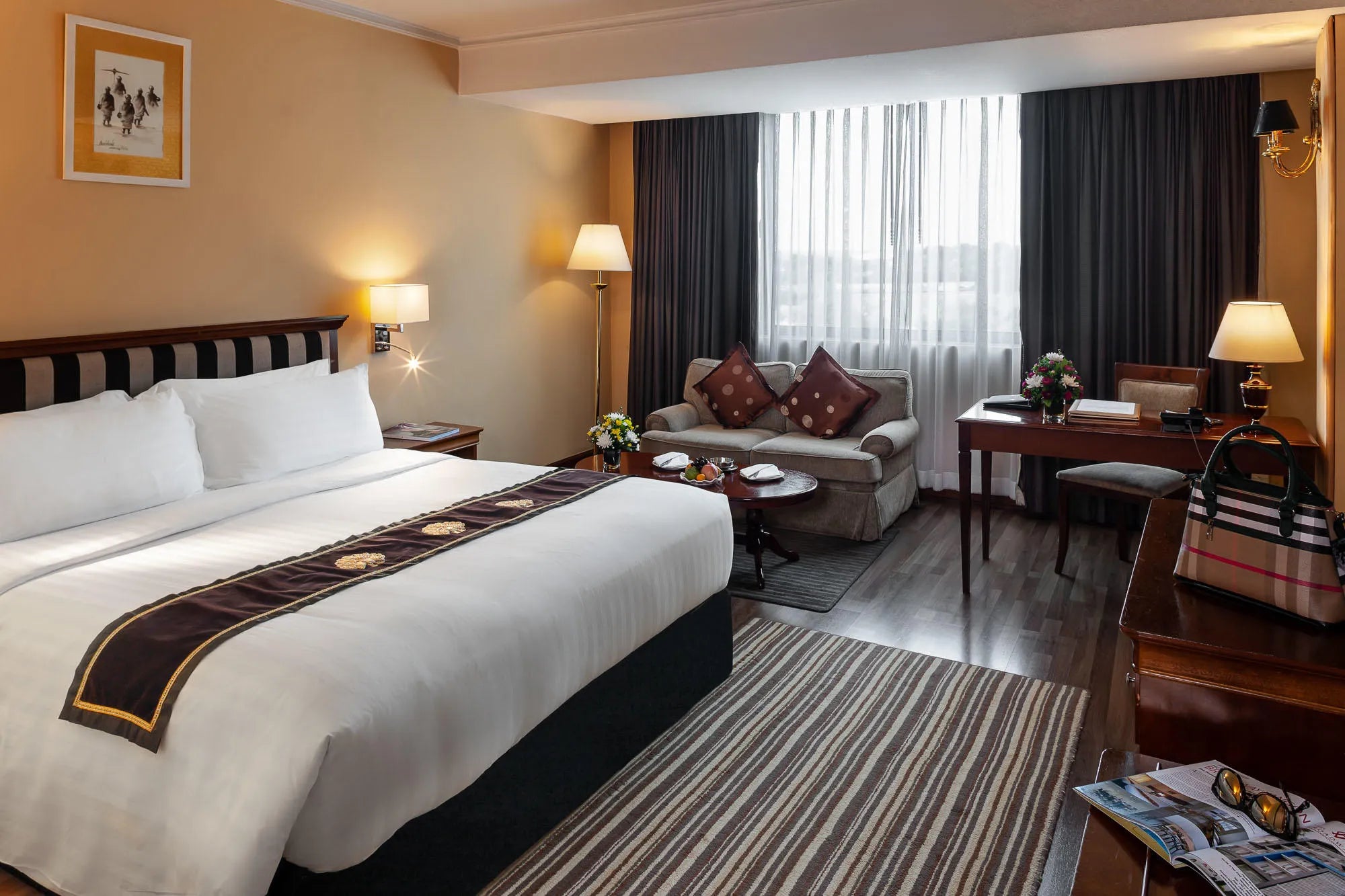 Rooms at Mercure Mandalay Hill Resort, Mandalay, Myanmar.
