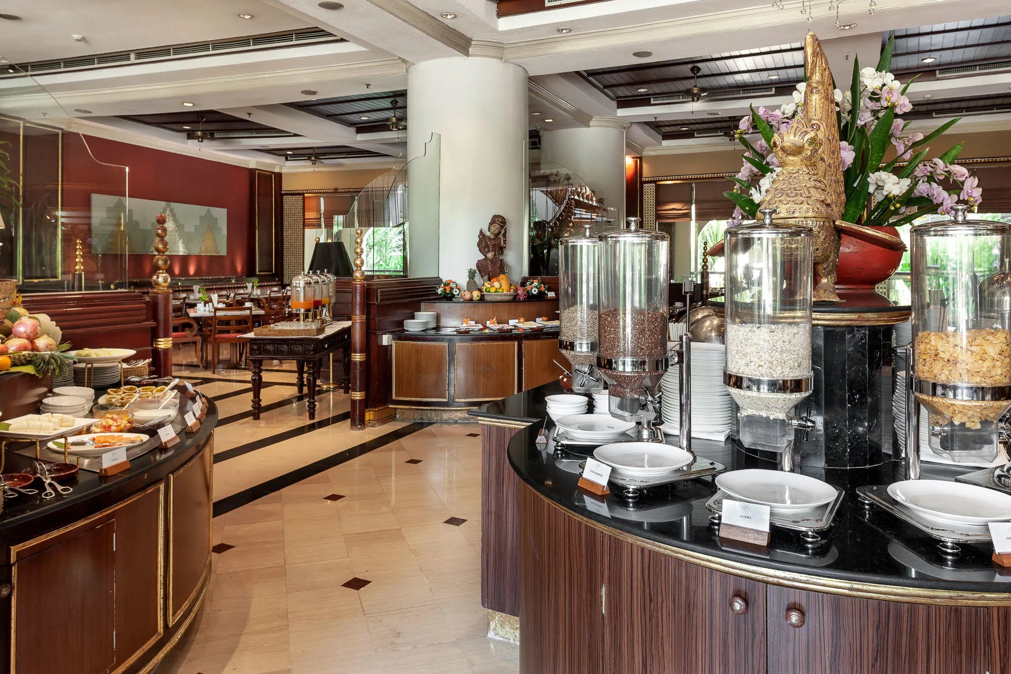 Restaurants at Mercure Mandalay Hill Resort, Mandalay, Myanmar.