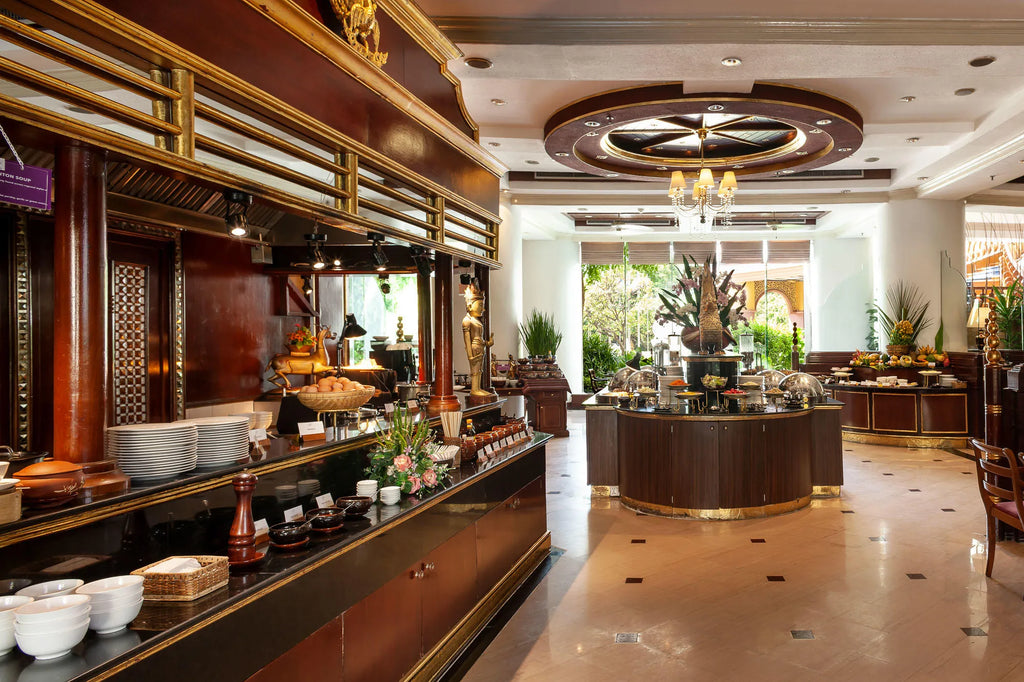 Restaurants at Mercure Mandalay Hill Resort, Mandalay, Myanmar.