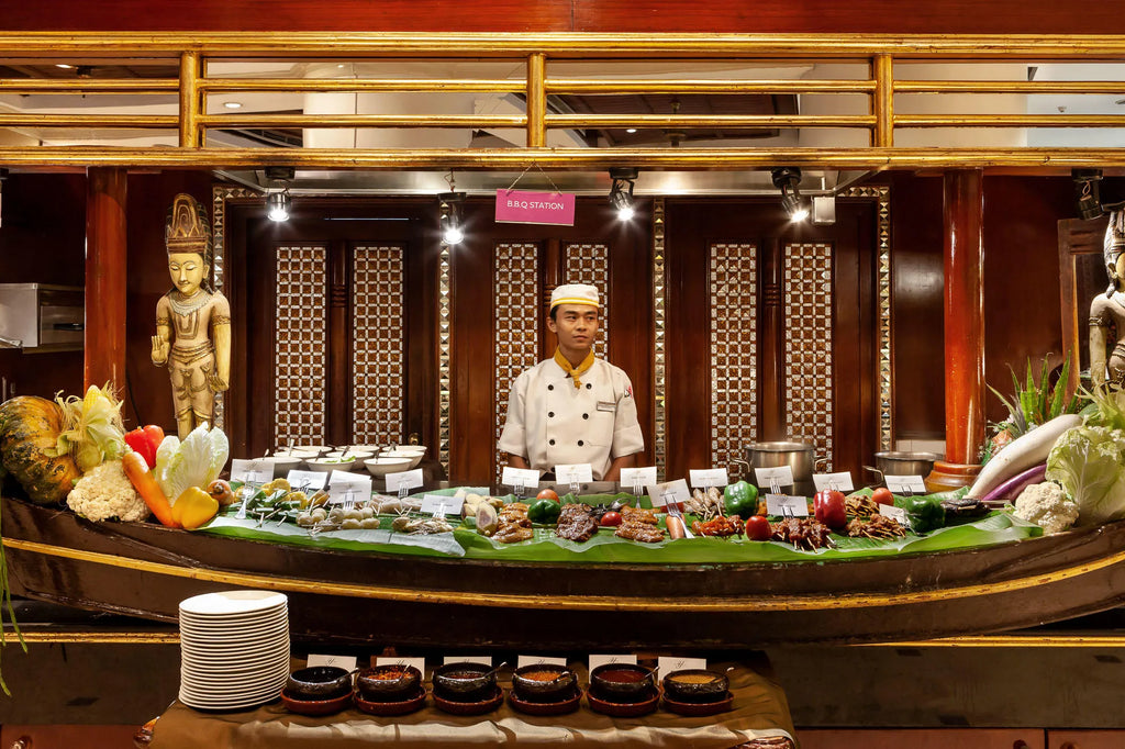 Restaurants at Mercure Mandalay Hill Resort, Mandalay, Myanmar.