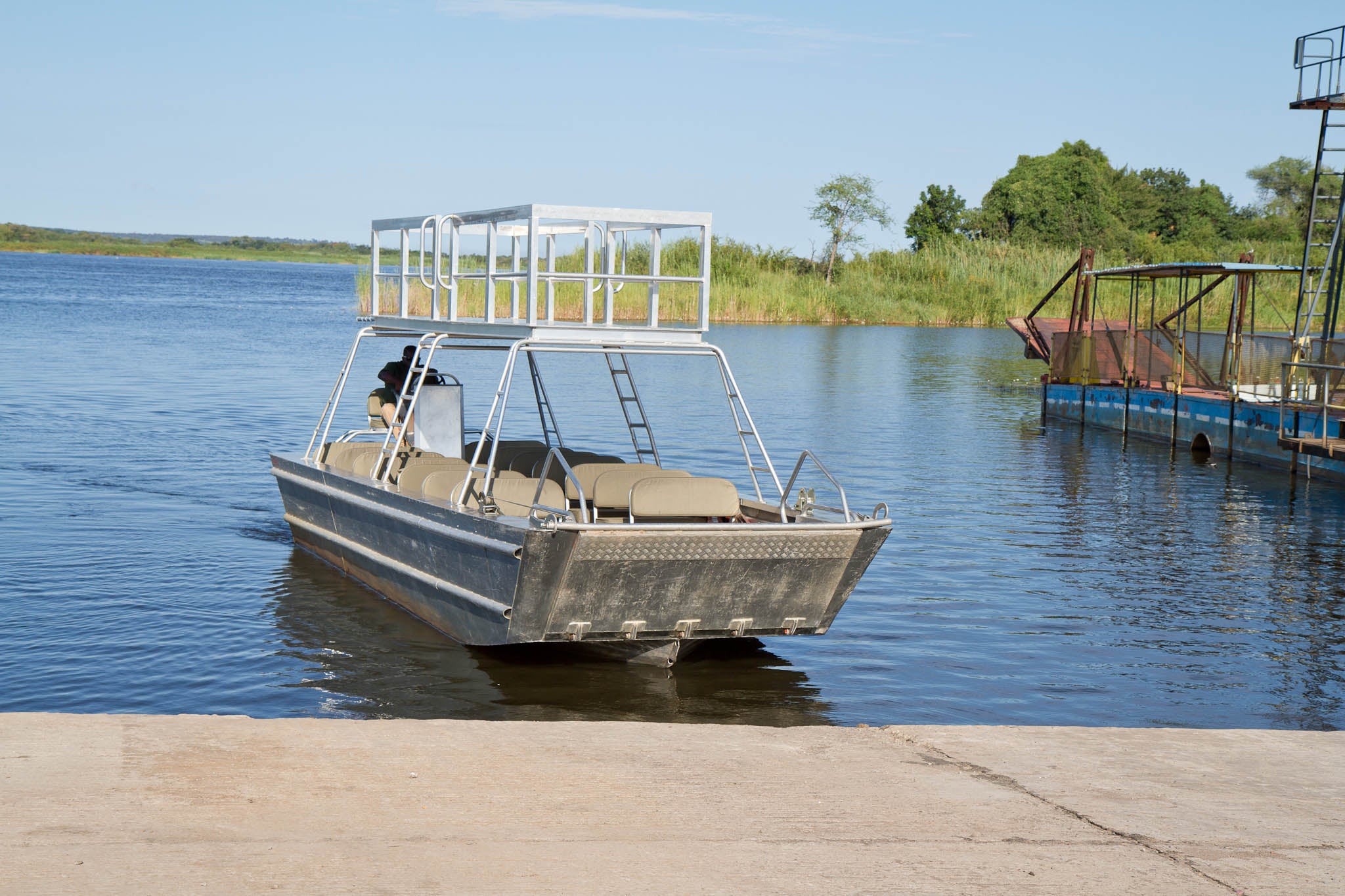 Bushtracks Botswana Ferry Crossing Boat