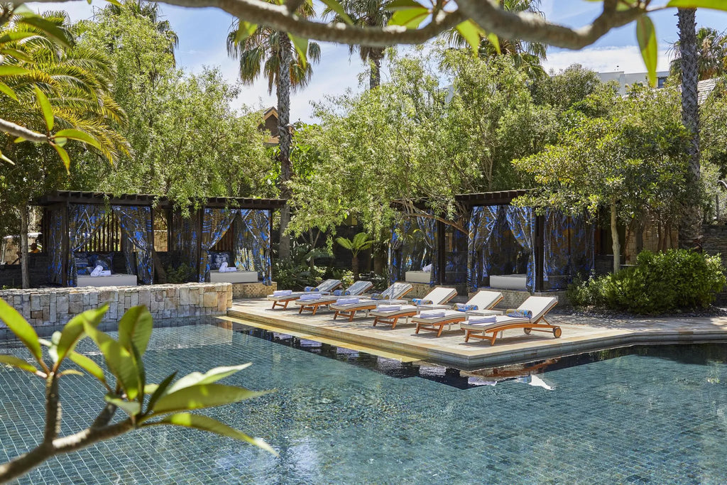 One&Only Cape Town Poolside Lounges and Cabanas at One&Only Cape Town, Cape Town, South Africa.