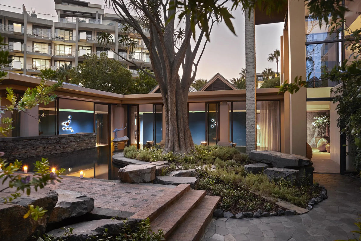 One&Only Cape Town Spa Garden at One&Only Cape Town, Cape Town, South Africa.