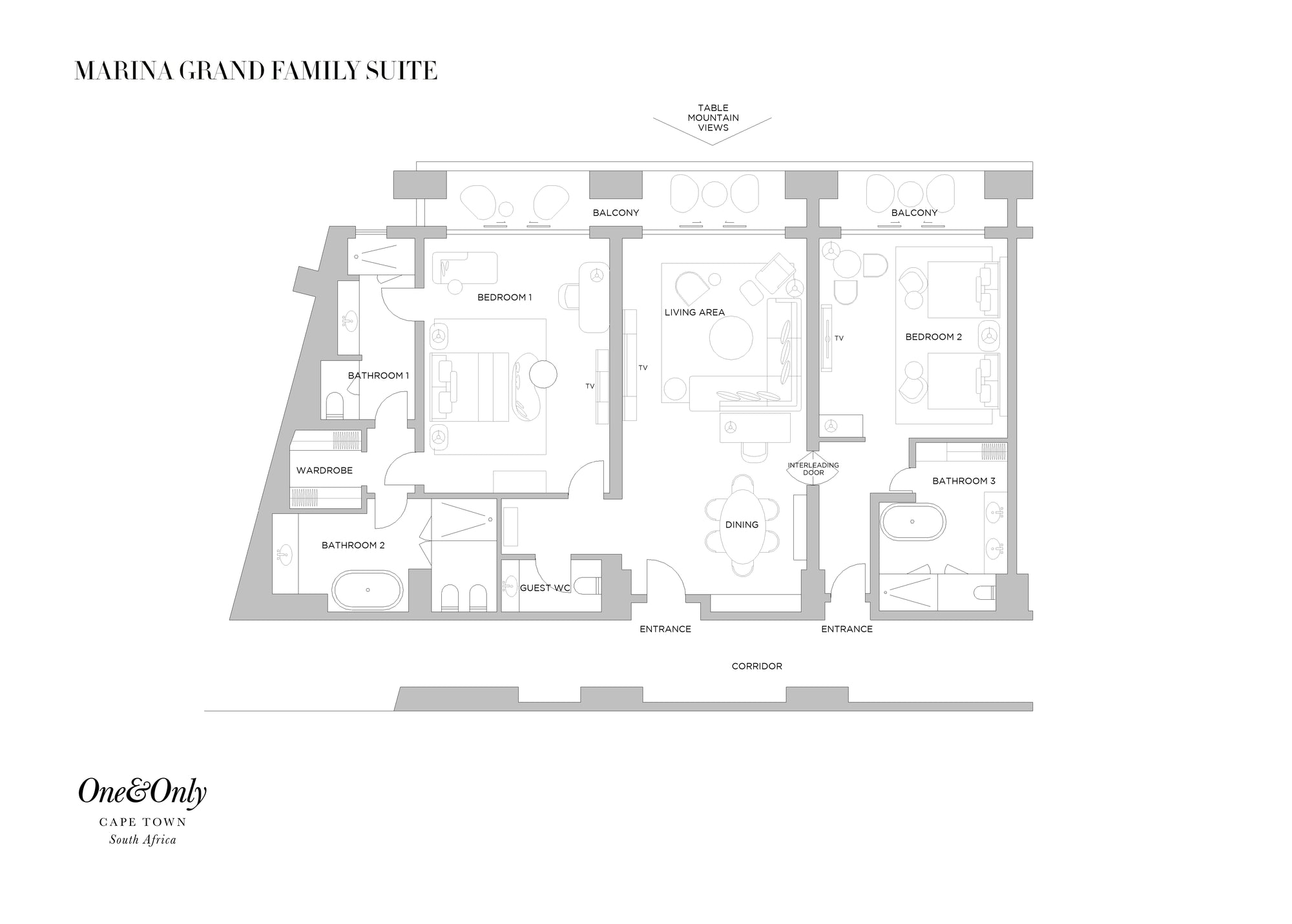 Two Bedroom Marina  Family Suite