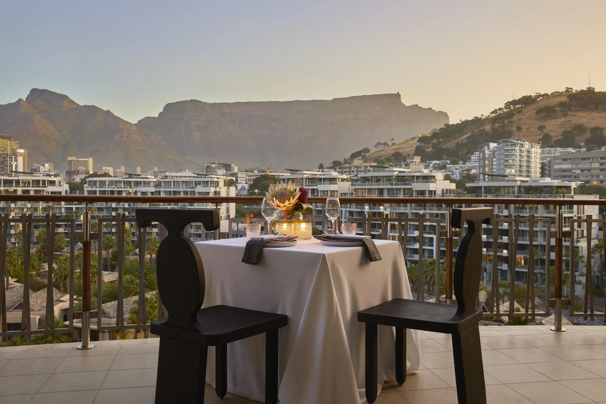 One&Only Cape Town - Private Balcony Dining at One&Only Cape Town, Cape Town, South Africa.