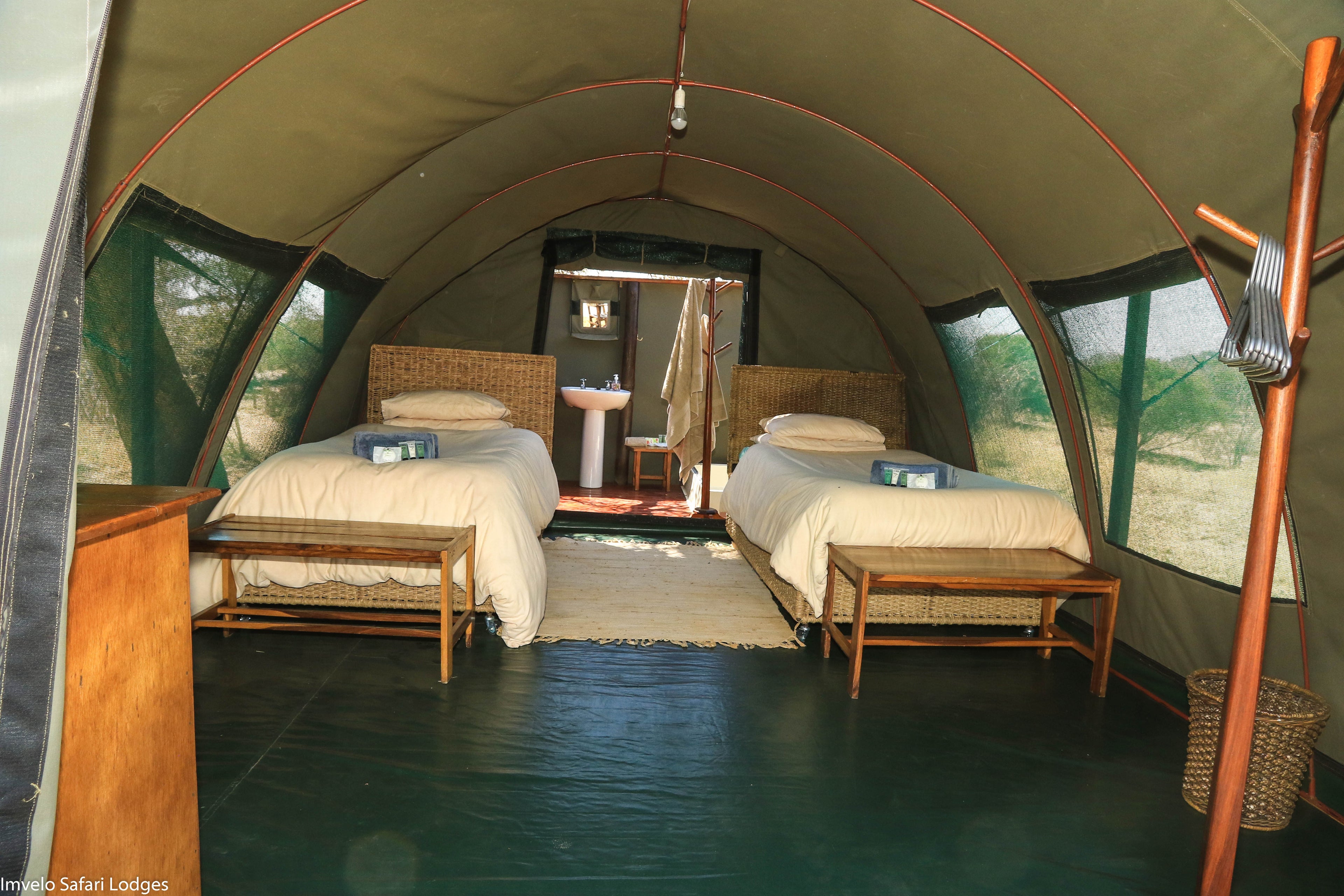 Twin Tent interior