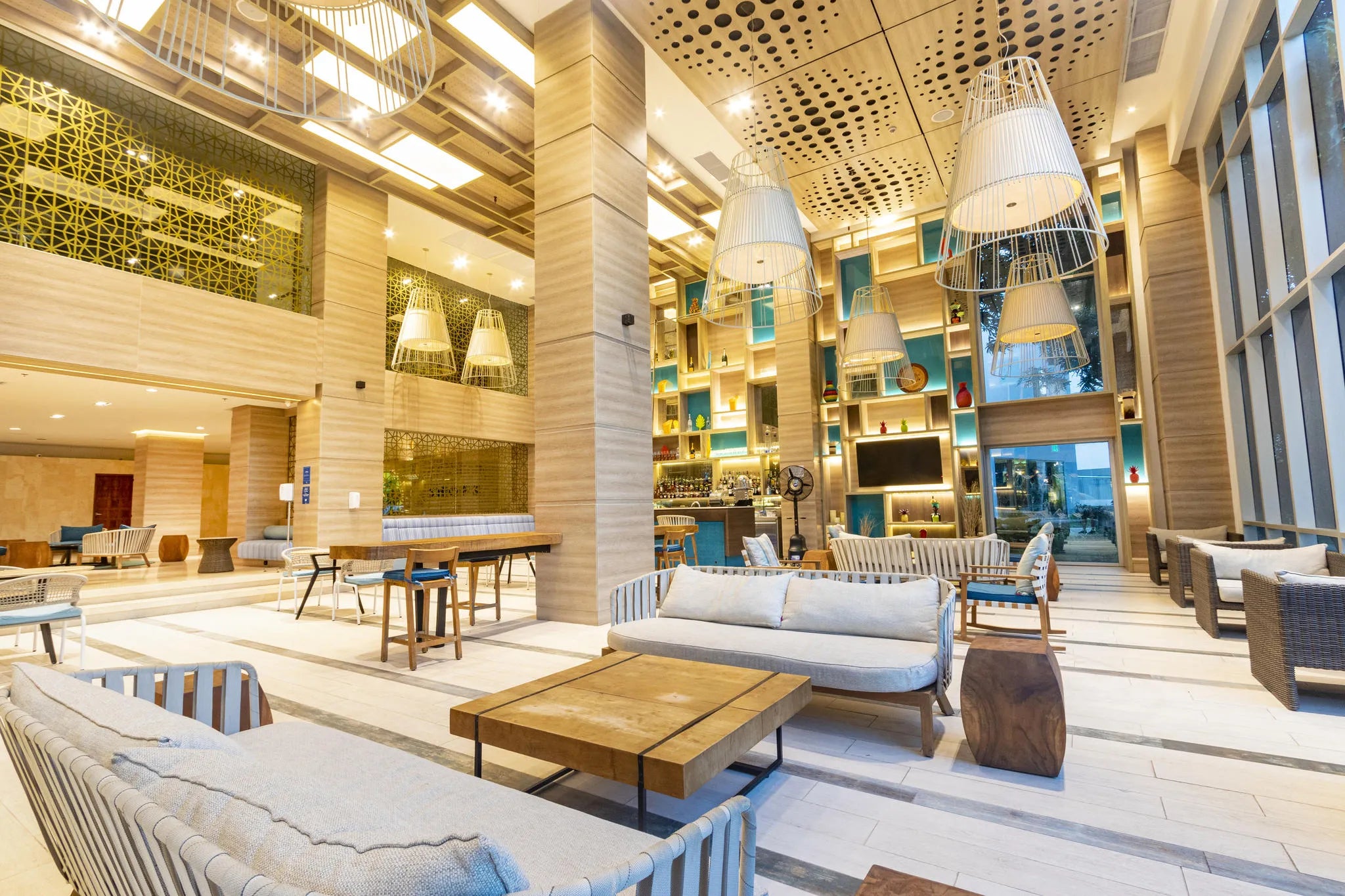 Society Bar at Hilton Cartagena Hotel, Cartagena, Colombia.