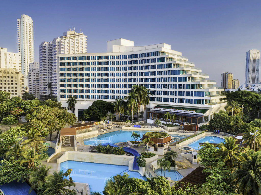 Pool Facade at Hilton Cartagena Hotel, Cartagena, Colombia.