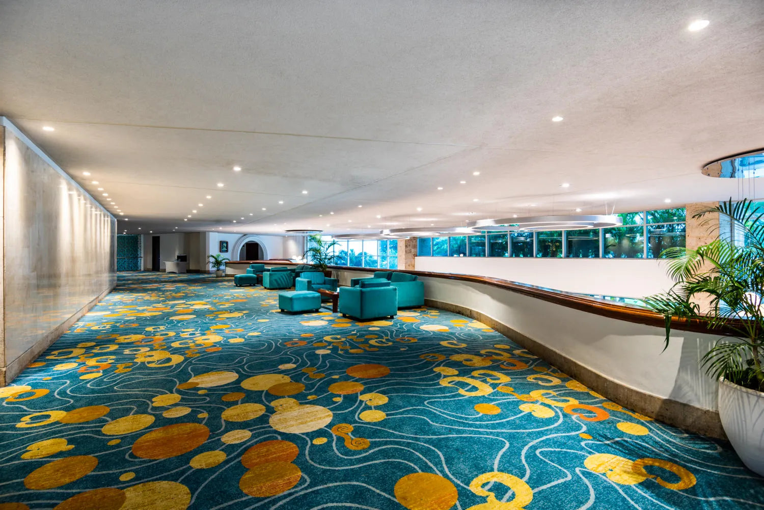 Mezzanine at Hilton Cartagena Hotel, Cartagena, Colombia.