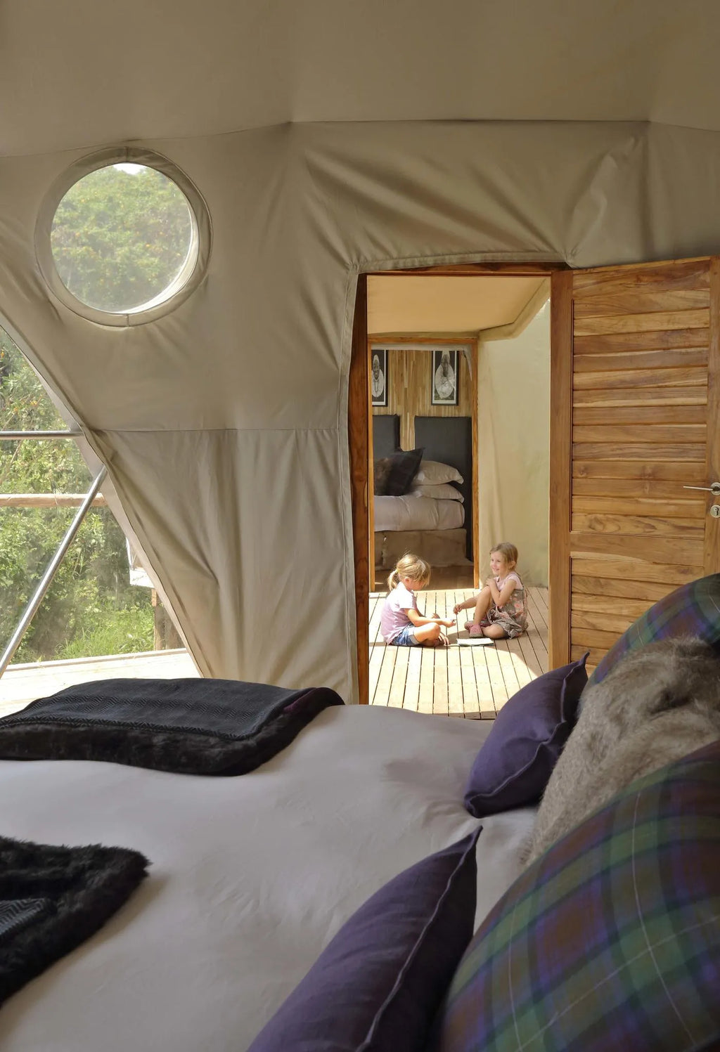 The Highlands - Family Dome at The Highlands, Ngorongoro Crater, Tanzania.