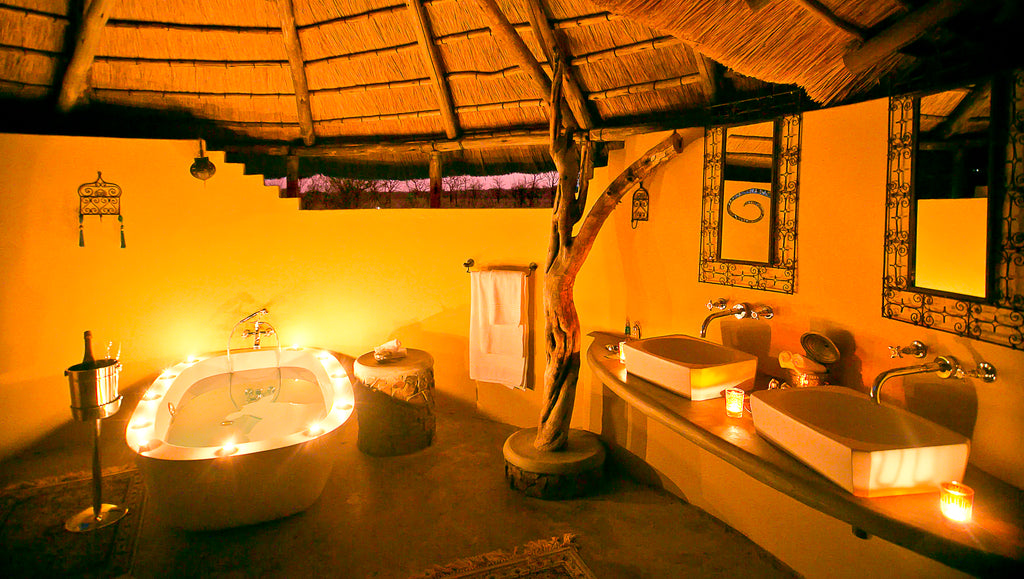 Wildtrack - Luxury Honeymoon Chalet Bathroom