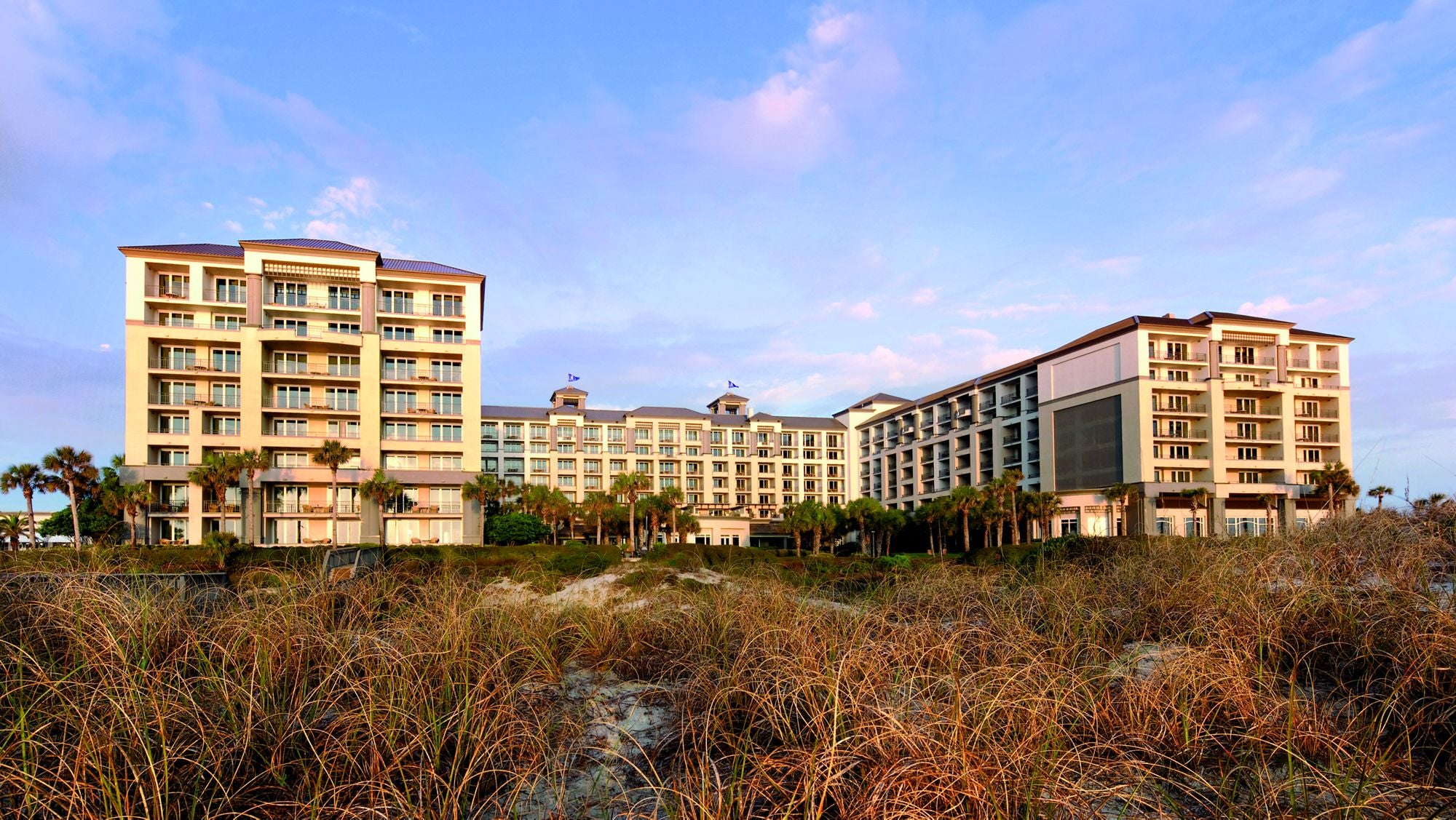 The hotel from the beach