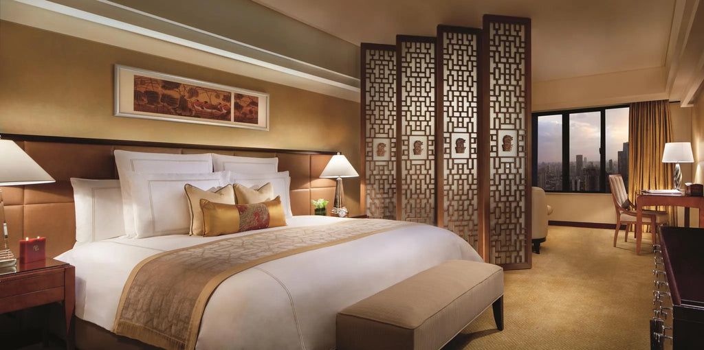 Club Business Studio at The Portman Ritz-Carlton Shanghai, Shanghai, China.
