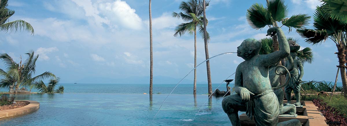 Our beach side infinity pool