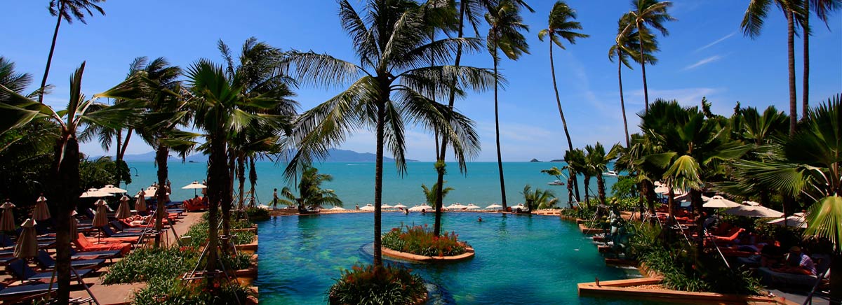 Our beach side infinity pool
