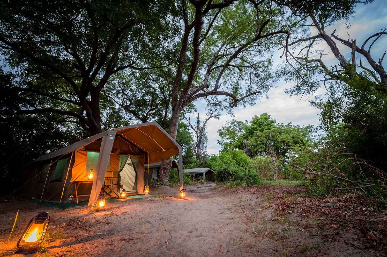 Xobega Island guest tent exterior