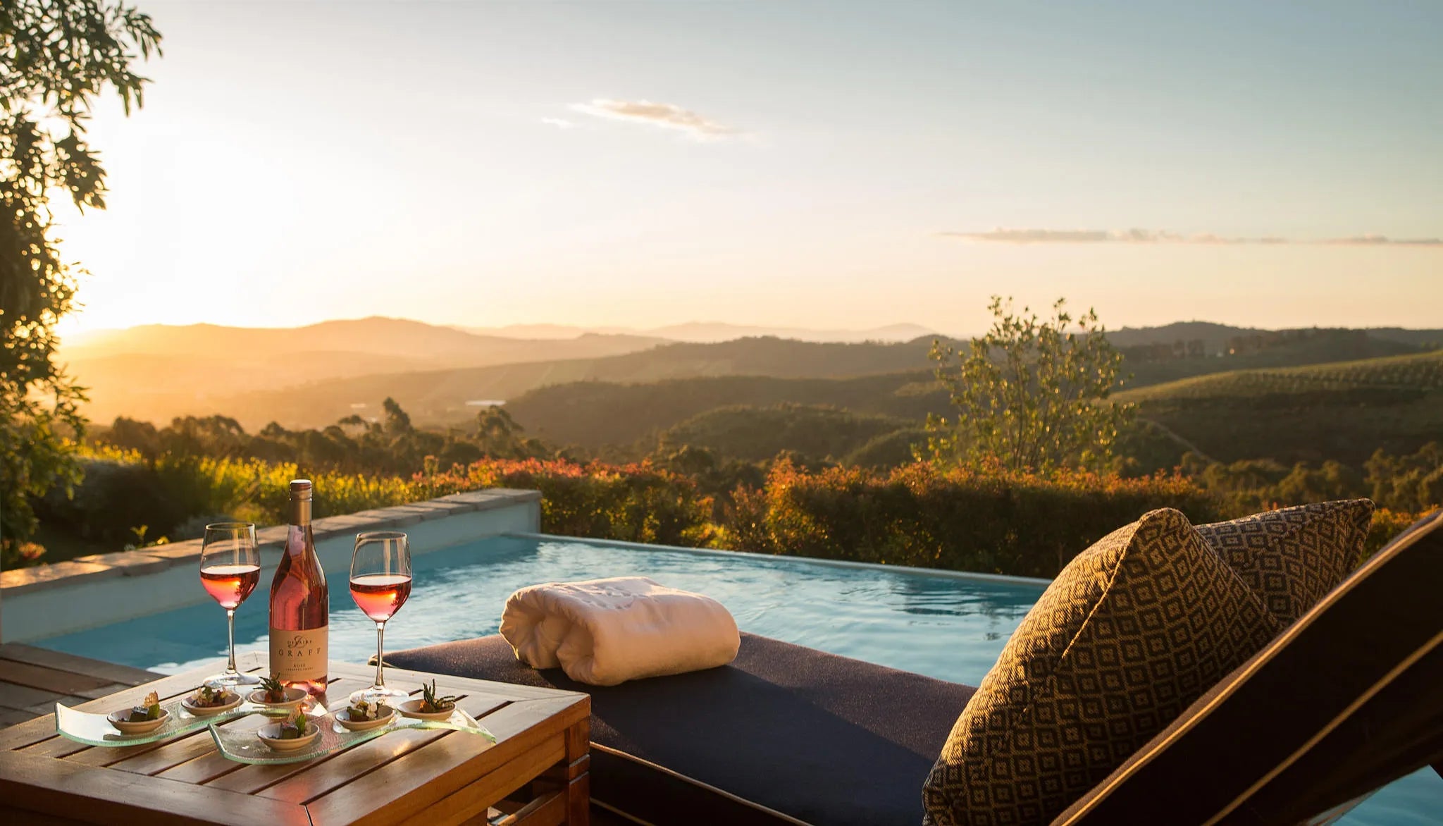 The Lodges at Delaire Graff Wine Estate, Stellenbosch, South Africa.