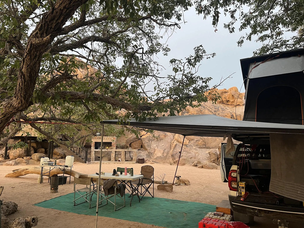 Private Campsites at Madisa Camp, Twyfelfontein, Namibia.