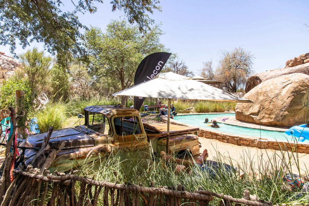 The rock pool at Madisa Camp, Twyfelfontein, Namibia.