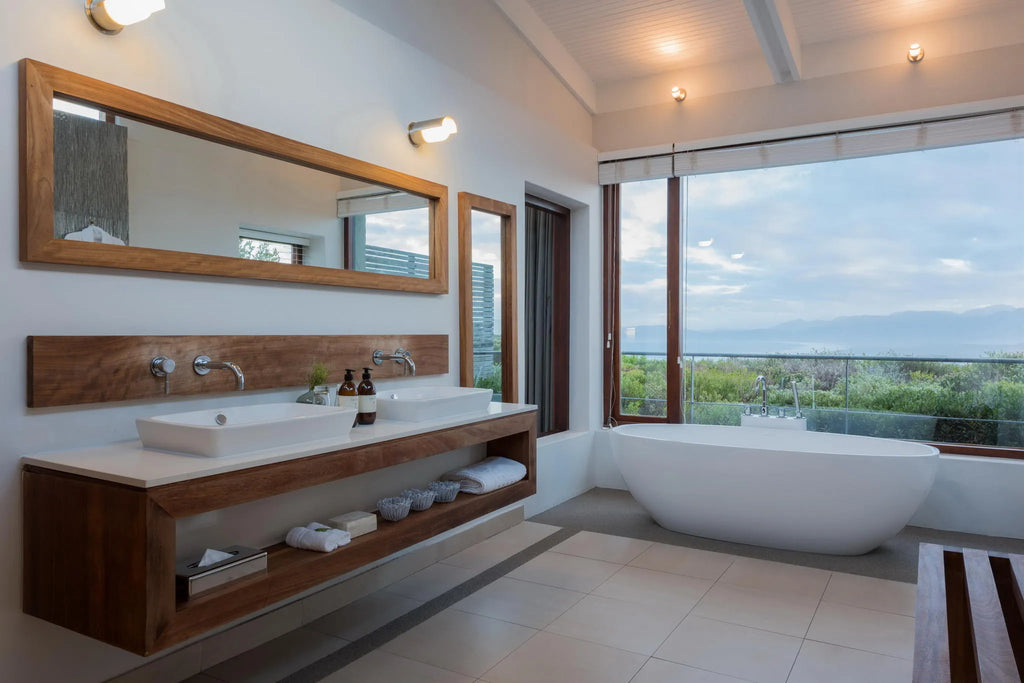 Suite Bathroom at Grootbos Private Nature Reserve Forest Lodge, De Kelders, South Africa.