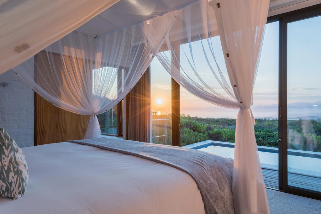 Suite Bedroom at Grootbos Private Nature Reserve Forest Lodge, De Kelders, South Africa.