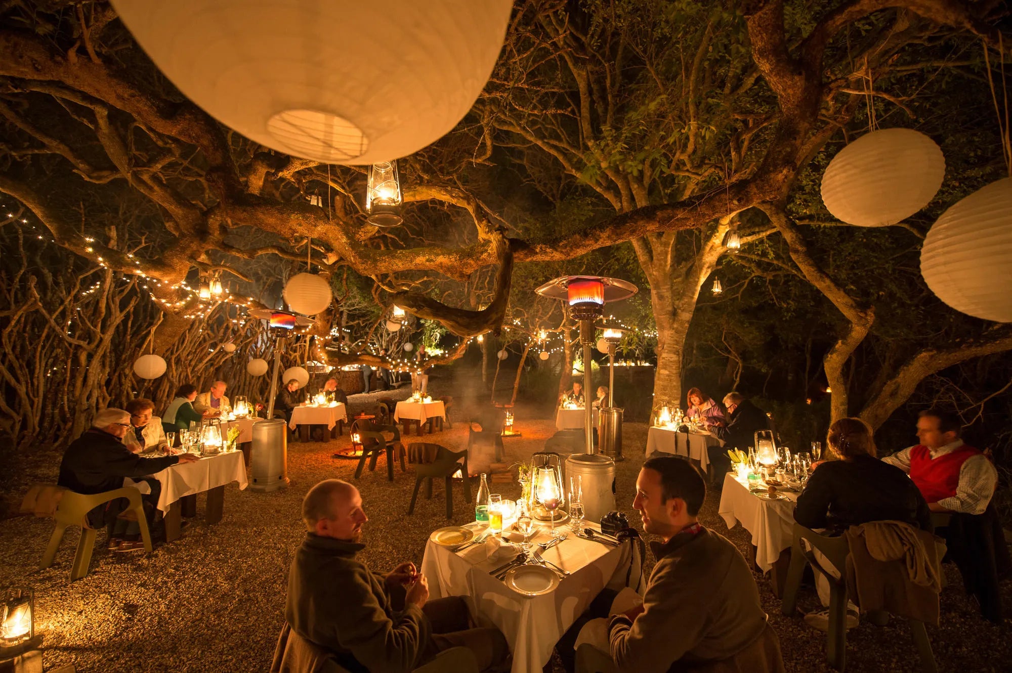 Forest Lodge Boma at Grootbos Private Nature Reserve Forest Lodge, De Kelders, South Africa.