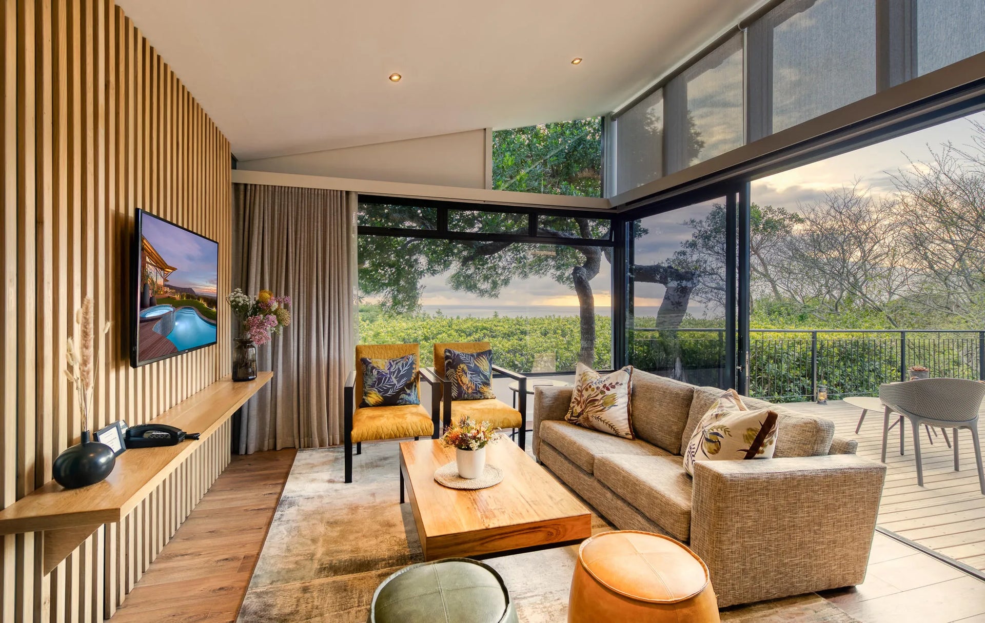 Garden Lodge Suite Lounge at Grootbos Private Nature Reserve Garden Lodge, De Kelders, South Africa.