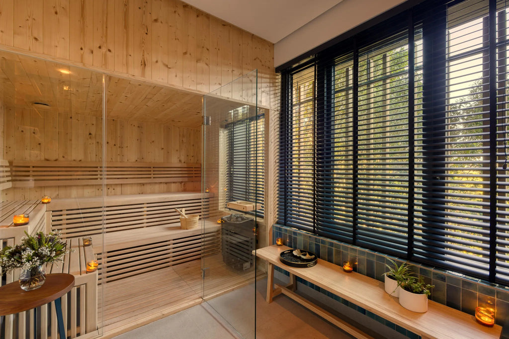 Sauna at Garden Lodge Spa at Grootbos Private Nature Reserve Garden Lodge, De Kelders, South Africa.