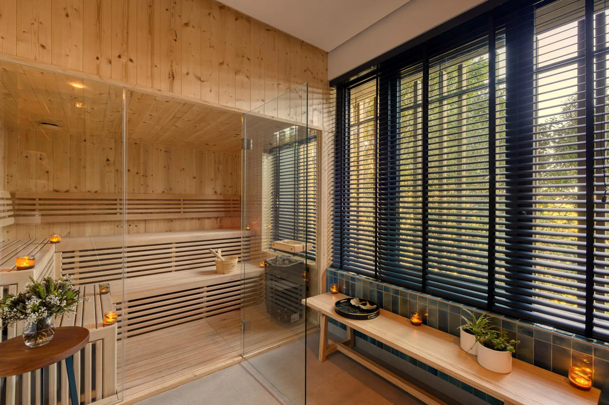 Sauna at Garden Lodge Spa at Grootbos Private Nature Reserve Garden Lodge, De Kelders, South Africa.
