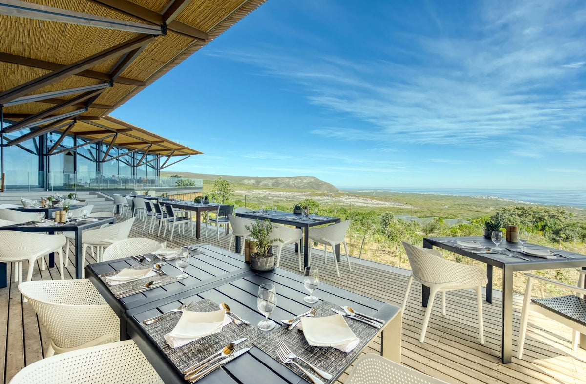 Garden Lodge Outside Deck at Grootbos Private Nature Reserve Garden Lodge, De Kelders, South Africa.