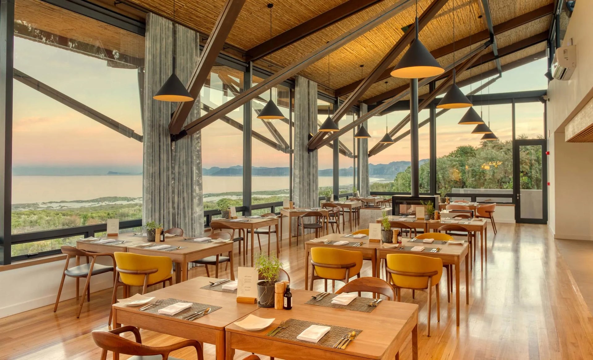 Garden Lodge Restaurant at Grootbos Private Nature Reserve Garden Lodge, De Kelders, South Africa.