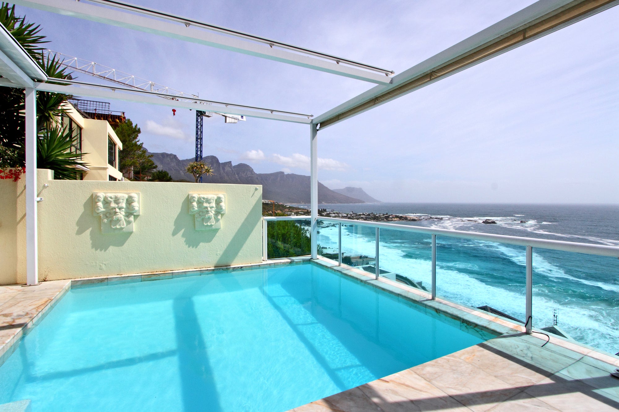 Swimming pool with an ocean view